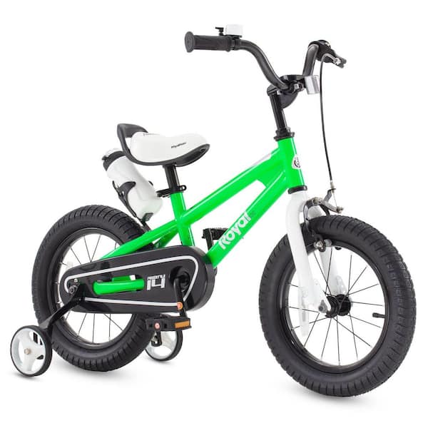 Freestyle Outdoor Kid's Bicycle with Training Wheels, 16 Inch, Green