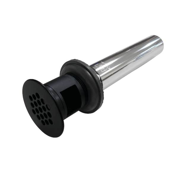 Kingston Brass Brass Grid Bathroom Sink Drain With Overflow In Matte Black Hkb5000mb The Home