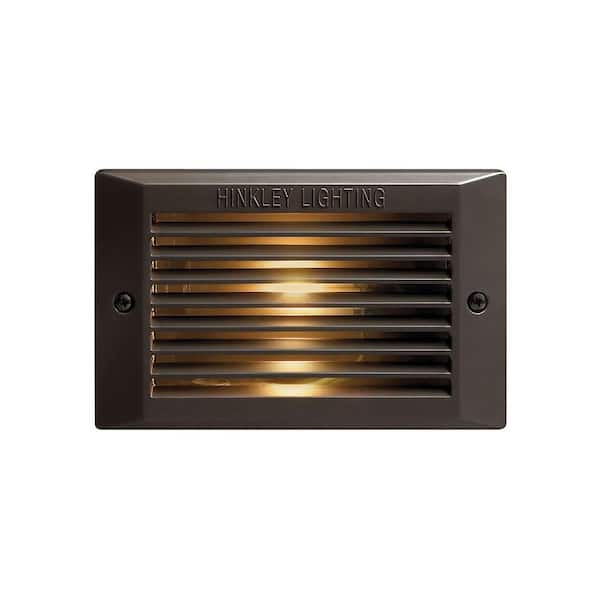 Brick and Step Hardwired Bronze Stair Light