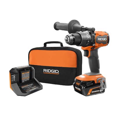 18V Brushless Cordless 1/2 in. Hammer Drill/Driver Kit with 4.0 Ah MAX Output Battery, 18V Charger, and Tool Bag