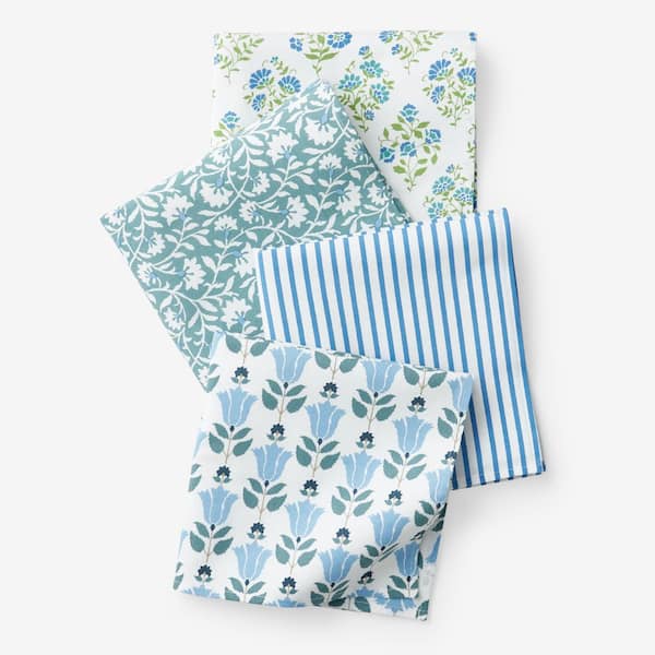 The Company Store Company Cotton 19 in. W x 19 in. H Multi Blue Napkin (Set of 4)