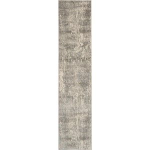 Concerto Beige/Grey 2 ft. x 8 ft. Abstract Rustic Kitchen Runner Area Rug