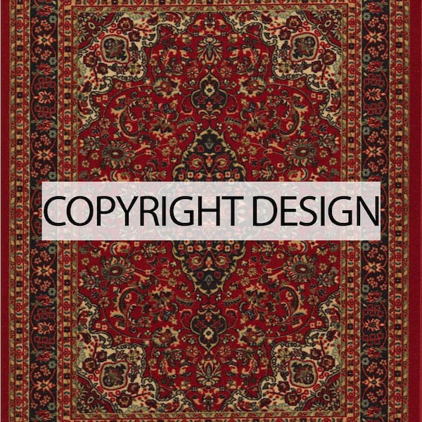 Ottomanson Ottohome Persian Heriz Oriental Design Runner Rug with Non-Skid