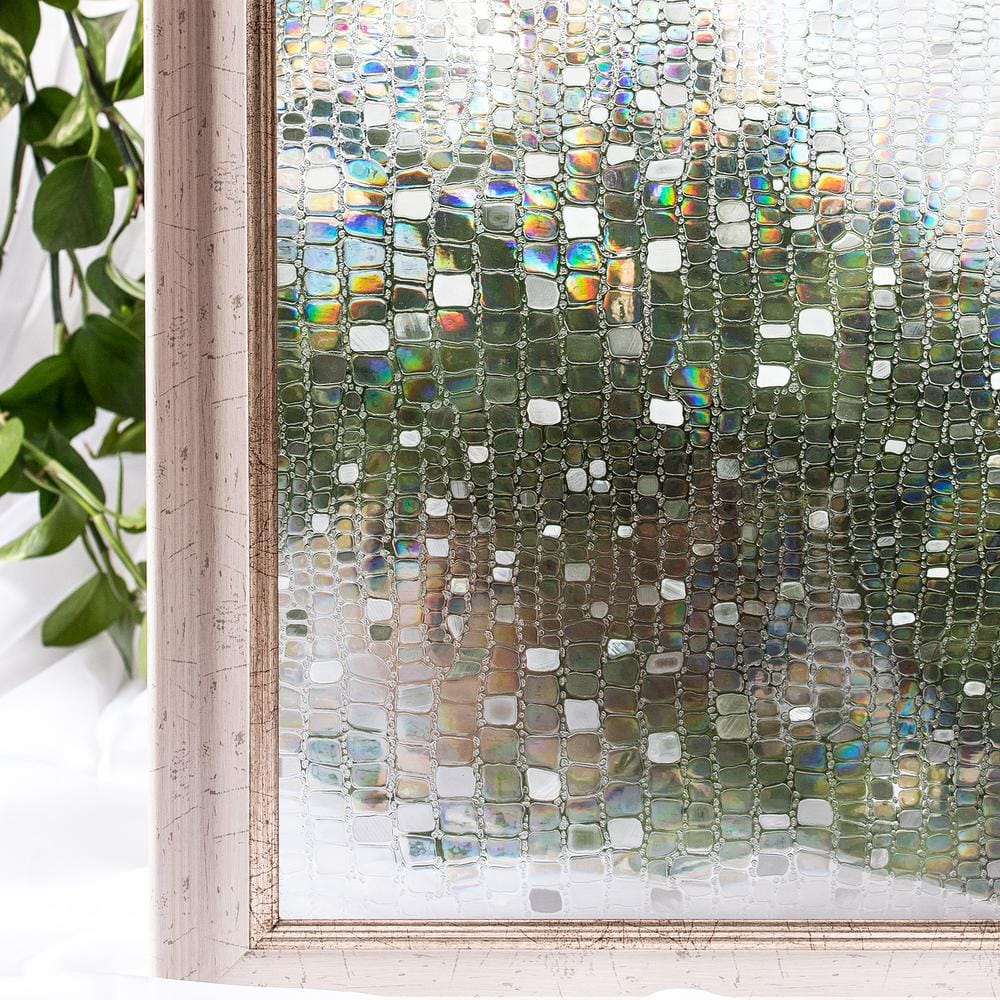 COTTON COLORS 35.4 in. W x 78.7 in. L Decorative and Privacy 3D Window ...