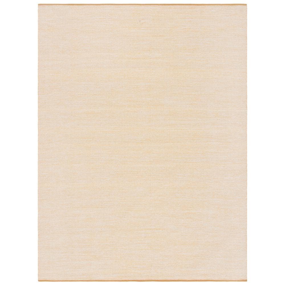 Montauk Gold 8' x 10' Handmade Cotton Flat Woven Rug