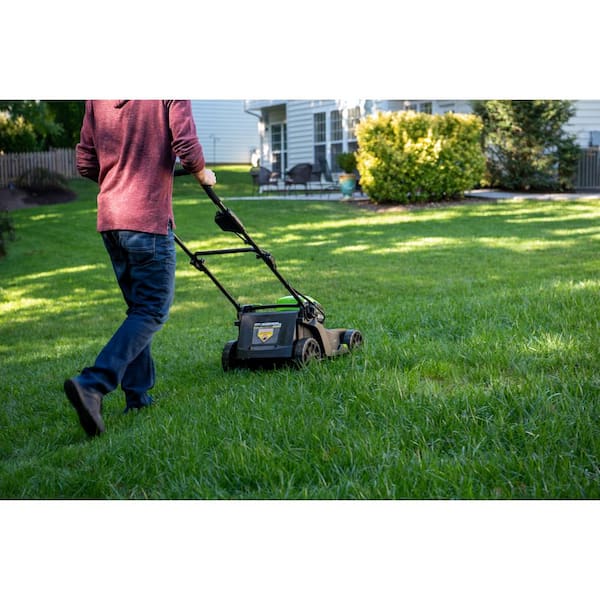 Greenworks PRO 17 in. 60-Volt Lawn Mower with 4 Ah Lithium Ion Battery –  Arborb