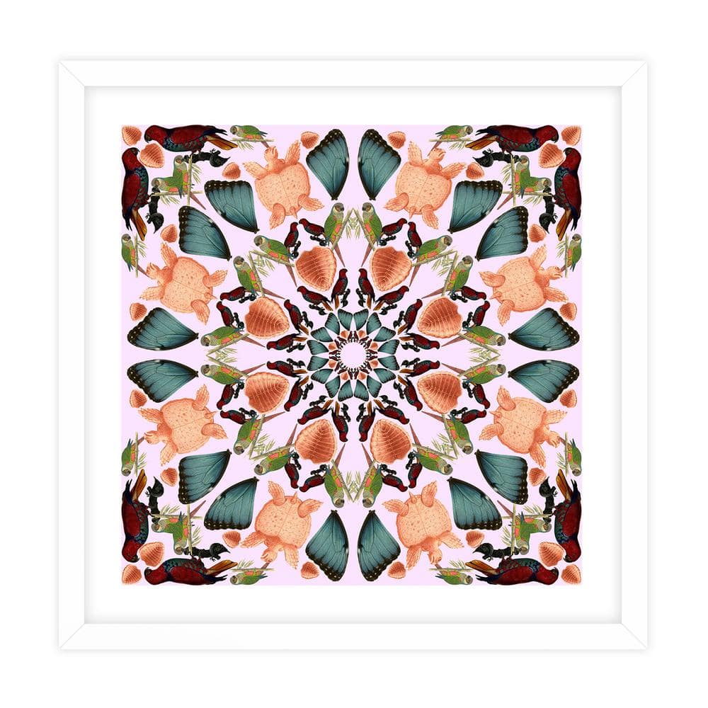 Nature Kaleidoscopes Framed Animal Art Print 18 in. x 18 in.