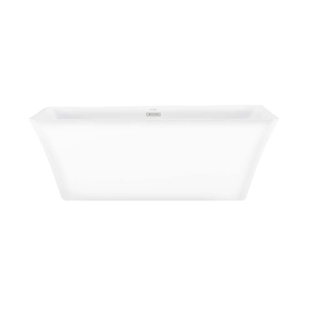 St. Tropez 67" White Acrylic Freestanding Bathtub