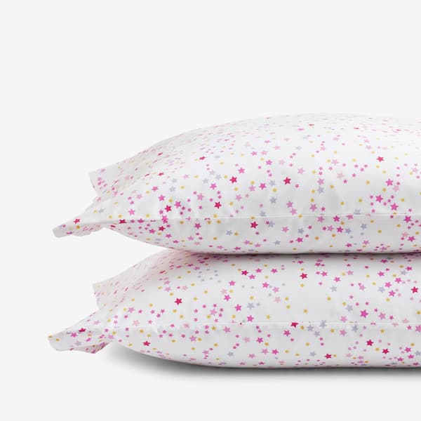 Company Kids by The Company Store Company Kids Starlight Multicolored Organic Cotton Percale Standard Pillowcase (Set of 2)