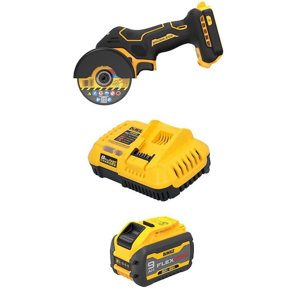 20V XR Lithium-Ion Cordless 3 in. Cut-Off Tool with 20V/60V MAX FLEXVOLT 9. 0Ah Battery and Charger