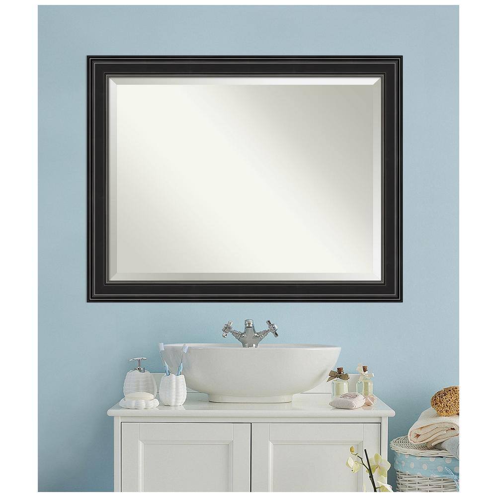 Black Rectangular Bathroom Vanity Wall Mirror