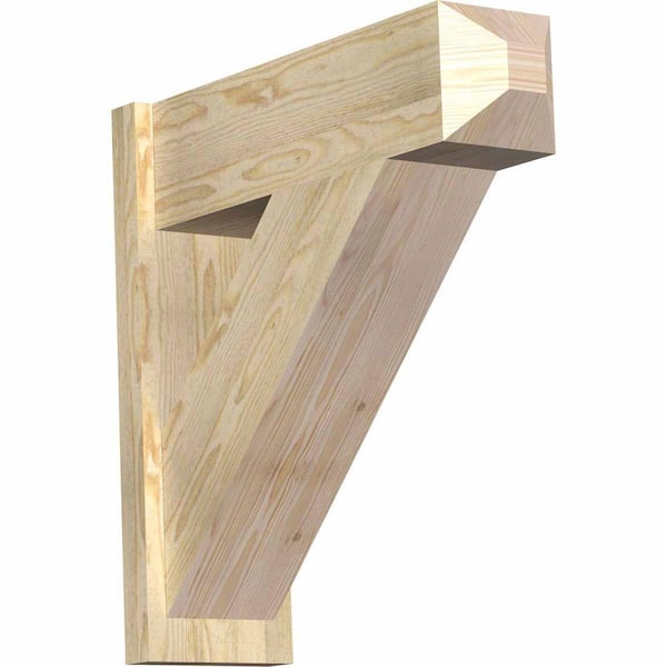 Ekena Millwork 8 in. x 26 in. x 26 in. Traditional Craftsman Rough Sawn Douglas Fir Outlooker