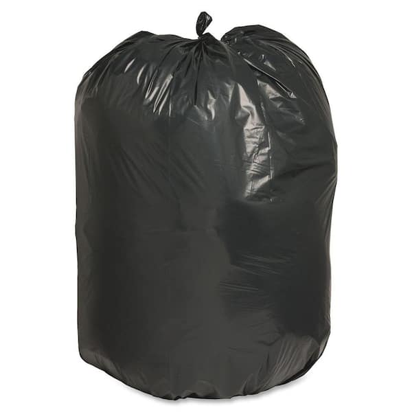 Earthsense 55-60 Gallon Commercial Recycled Trash Bags, Black, 100/Carton  (RNW6050-538983)