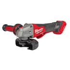 M18 FUEL 18-Volt Lithium-Ion Brushless Cordless 4-1/2 in./5 in. Braking Grinder With Paddle Switch (Tool-Only)