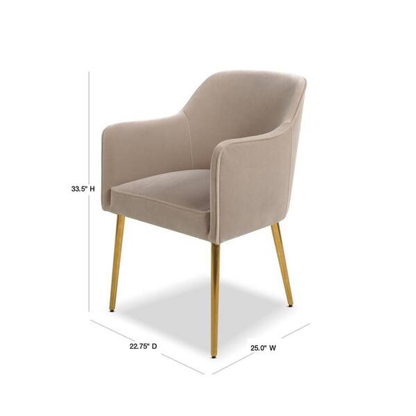 Jennifer Taylor Ivy Mink Mid Century Modern Accent Desk Chair 60300 Mva The Home Depot Jennifer Taylor Ivy Mink Mid Century, Modern Side Chairs For Office