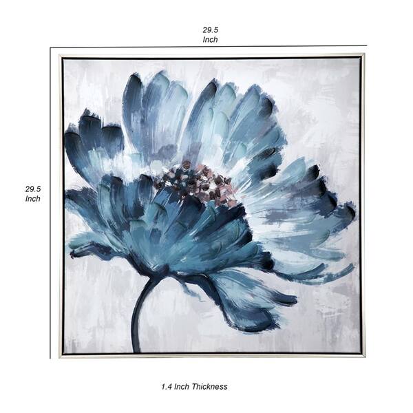 Framed deals Blue Flower Painting