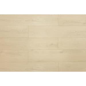 Lineage Coastal Beige 12 mm T x 9.25 in. W HDF Waterproof AC5 Click Lock Laminate Wood Flooring (23.29 sq. ft./Case)