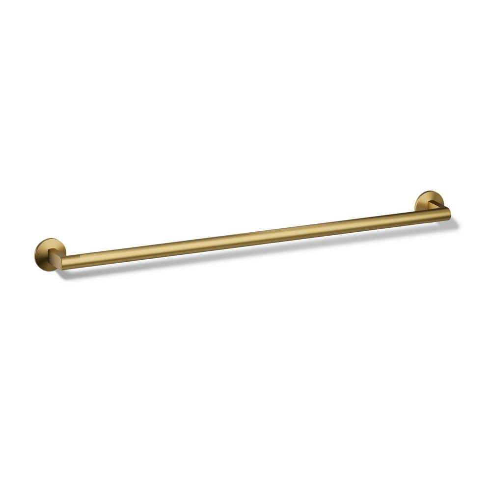 Components 30 in. Wall Mounted Towel Bar in Vibrant Brushed Moderne Brass price history on PriceWatchPro