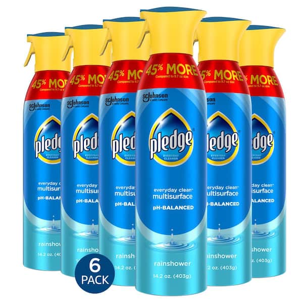 Pledge 14.2 oz. Rainshower Scent All-Purpose Multi Surface Cleaner Spray (6-Pack)