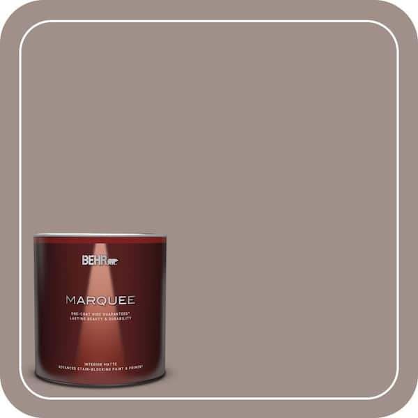 BEHR MARQUEE 1 qt. #780B-5 Cheyenne Rock Matte Interior Paint & Primer