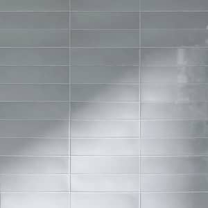 Rustic Light Grey 2.95 in. x 11.81 in. Polished Ceramic Subway Wall Tile (10.76 sq. ft./Case)