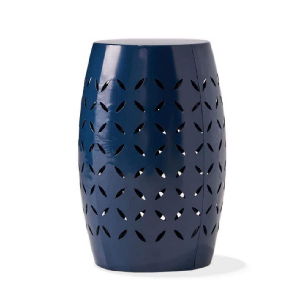 12 in. Outdoor Decorative Side Table-Dark Blue price history on PriceWatchPro