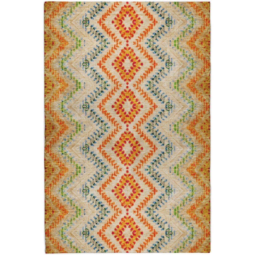 Dream Shag Premium Machine Washable Abstract ADS683 Pearl 3 ft. x 5 ft. Area Rug price history on PriceWatchPro