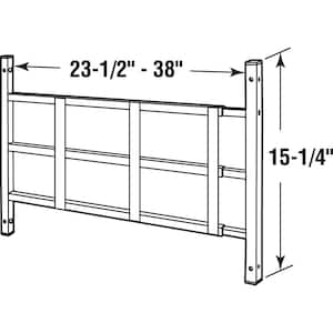 22 in. to 38 in. W x 16 in. H Fixed 3-Bar Window Guard (Width Expandable)