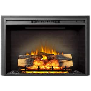 39 in. Electric Fireplace Insert, Remote Control, Adjustable Flame Brightness, 750-Watt/1500-Watt