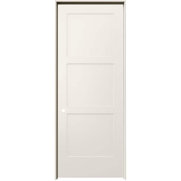 JELD-WEN 36 in. x 96 in. Birkdale Primed Right-Hand Smooth Hollow Core Molded Composite Single Prehung Interior Door