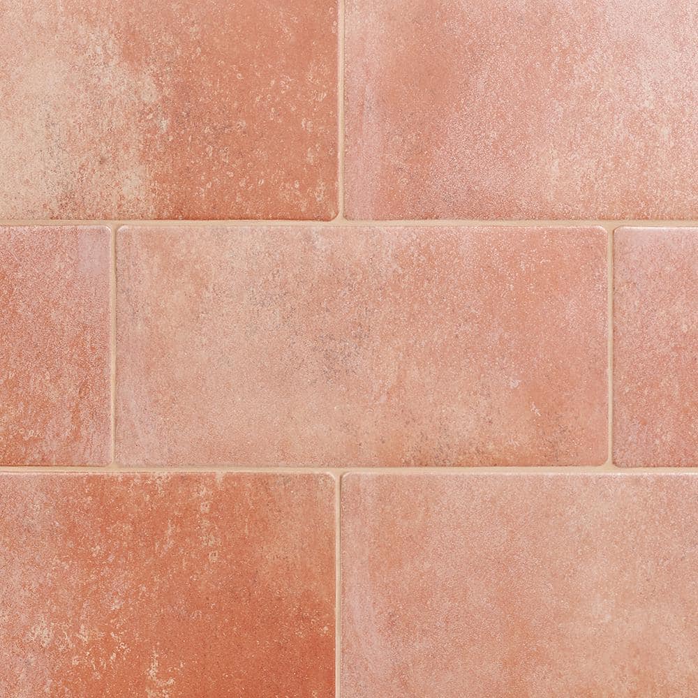 Kaleo 14" x 7" Matte Porcelain Terracotta Brick Floor and Wall Tile