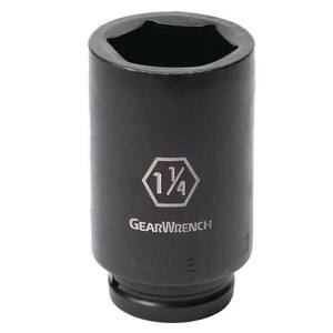 GearWrench 84819 1-15/16" Impact Socket – 3/4-Inch Drive, 6-Point, Standard, Heavy Duty