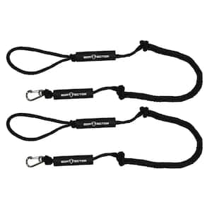 6 ft. Black BoatTector PWC Bungee Dock Line Value (2-Pack)