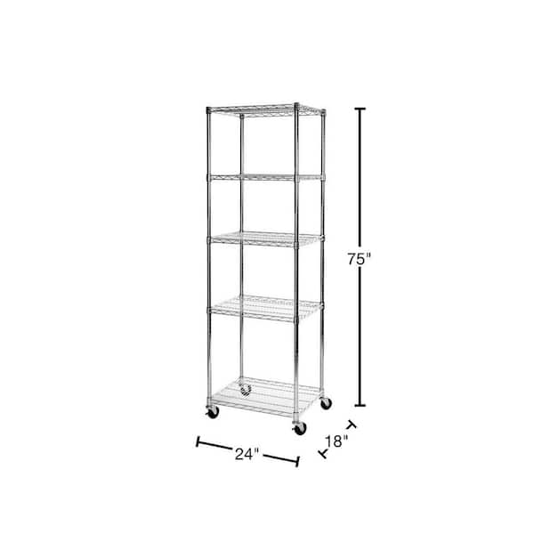 Seville Classics UltraDurable 5-Tier Commercial NSF