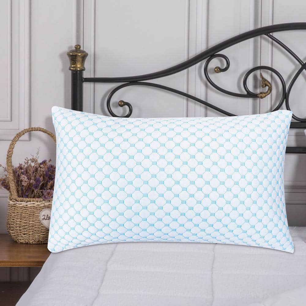 King Size Hypoallergenic Cooling Memory Foam Pillow with Bamboo Microfiber Cover