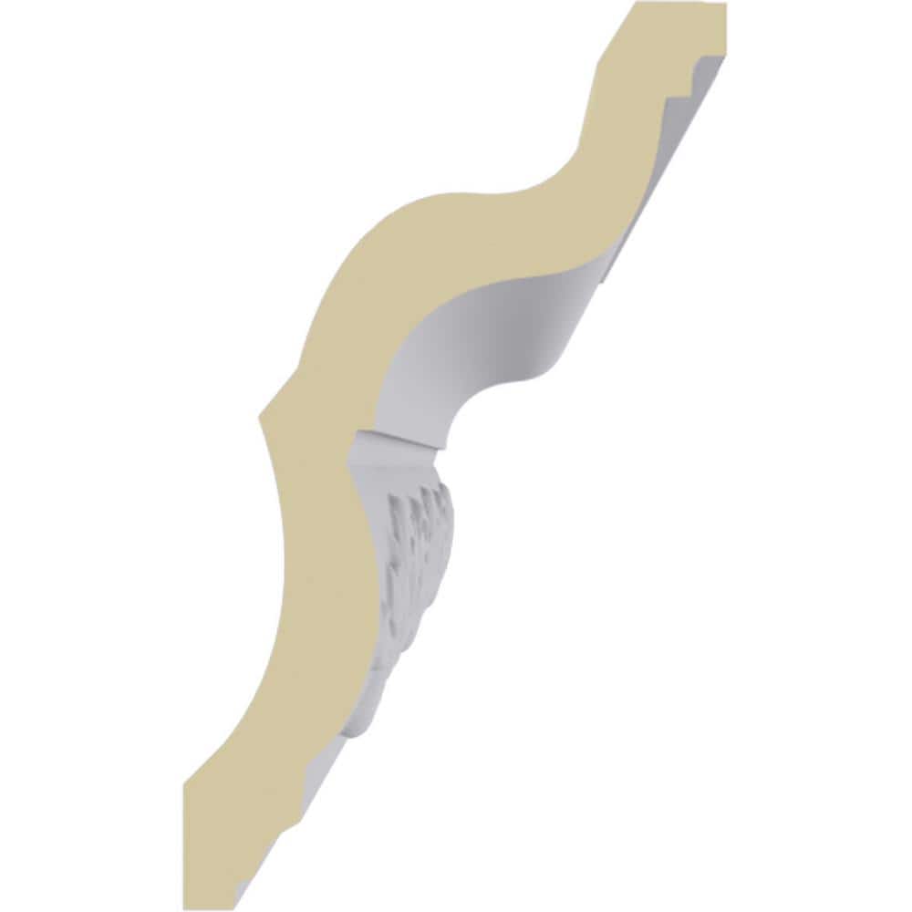 Delfina White Polyurethane Crown Moulding 94.5" Length