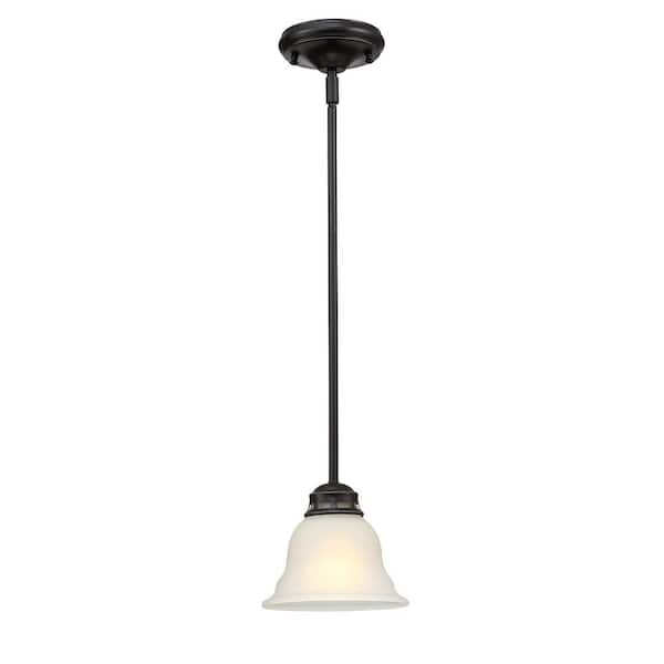 Hukoro 1 Light Kitchen Island Mini Pendant With White Glass Shade And Matte Black Finish F76431