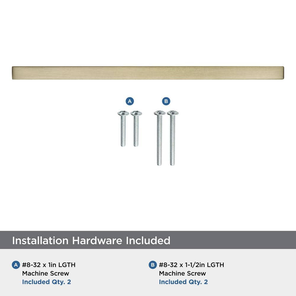Golden Champagne 7-9/16 inch Modern Cabinet Pull
