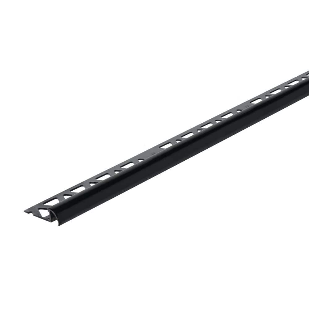 Gloss Black Powder Coated 1.44 in. W x 96 in. L Aluminum 3/8 in. Bullnose Trim price history on PriceWatchPro