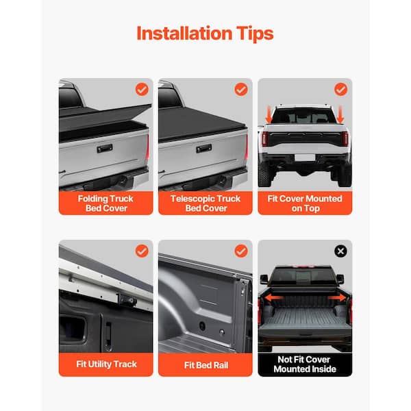 Overland Truck Bed Rack, 51.2-65.4 in. Width, Adjustable Overland Bed Cargo Rack with Sidebar, 900 lbs. Static Capacity
