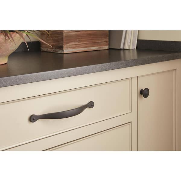 Inspirations 1-5/16 in. (33mm) Classic Matte Black Round Cabinet Knob