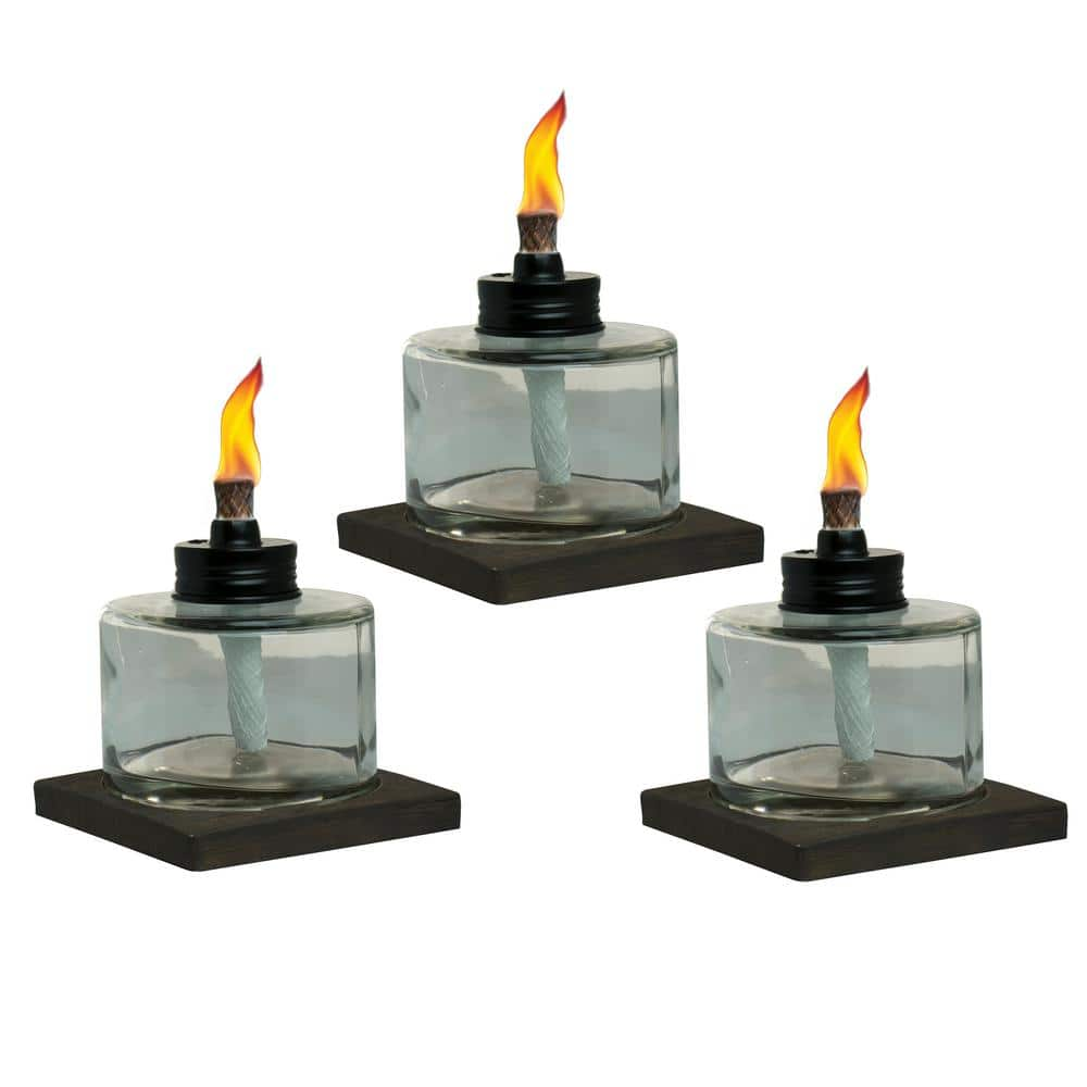 glass citronella torches