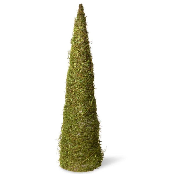 National Tree Company 36 in. Artificial Cone Tree with Moss