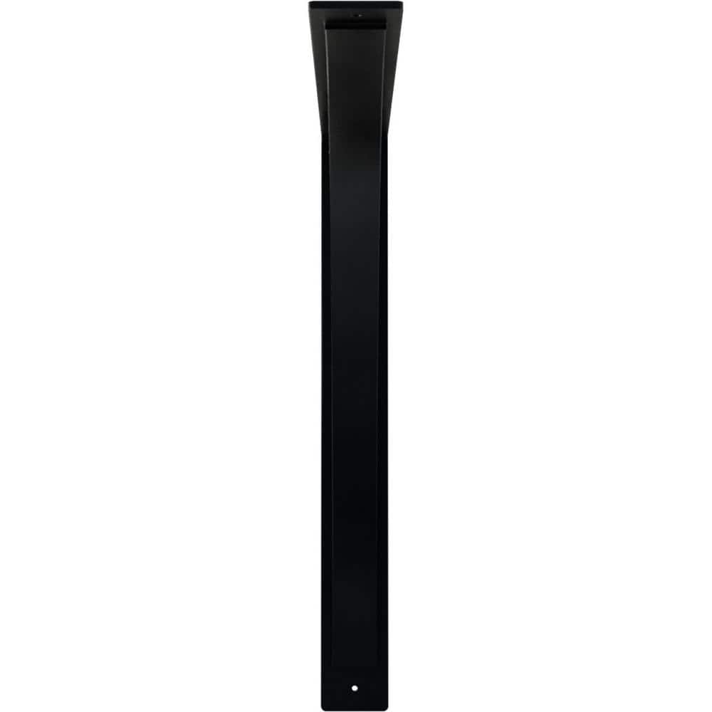 Powder Coated Black Steel Bracket for Shelves and Countertops