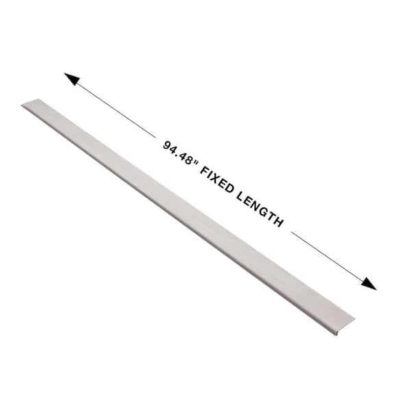 French Oak Destin 0.944 in. T x 4.527 in. Width x 94.48 in. L Vinyl Flush Stair Nose Molding
