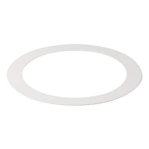 Direct-to-Ceiling 5.3 in. to 6.5 in. White Universal Goof Ring for Recessed Lights
