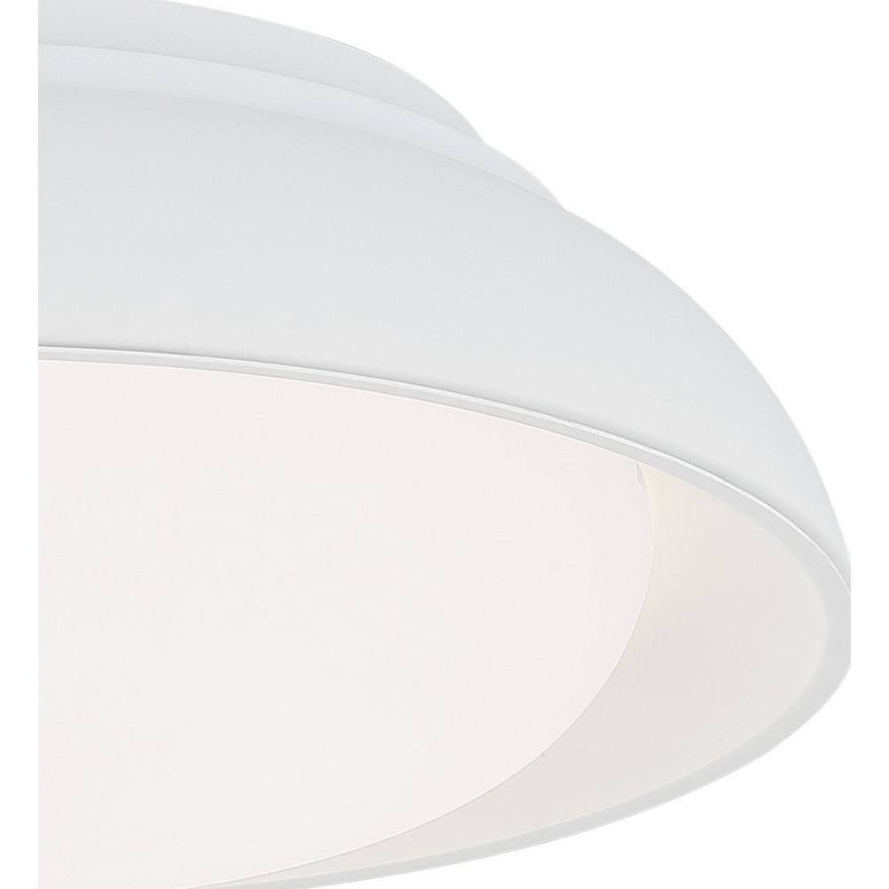 Vantage Sand White Acrylic LED Flush Mount Bowl Light