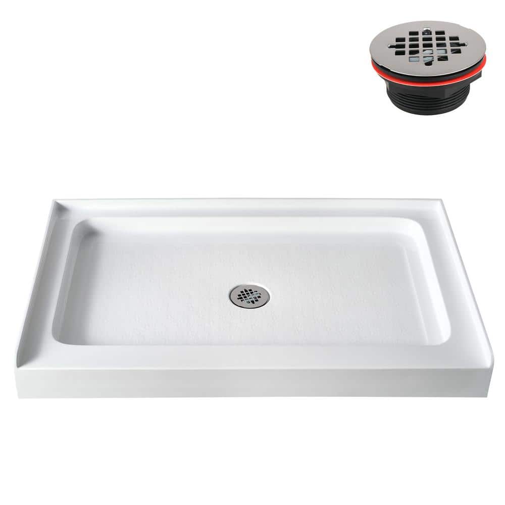 PB-397-211 32 in. L x 32 in. Corner Acrylic Shower Pan Base in Glossy White with Corner Drain, ABS Drain Included price history on PriceWatchPro
