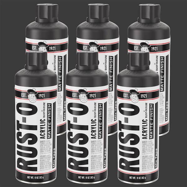 11 oz. Rust-O Matte Mix Tape Spray Paint (Case of 6)