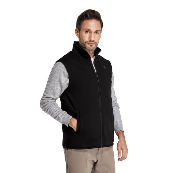 ORORO Men's XX-Large Black 7.38-Volt Lithium-Ion Fleece Heated